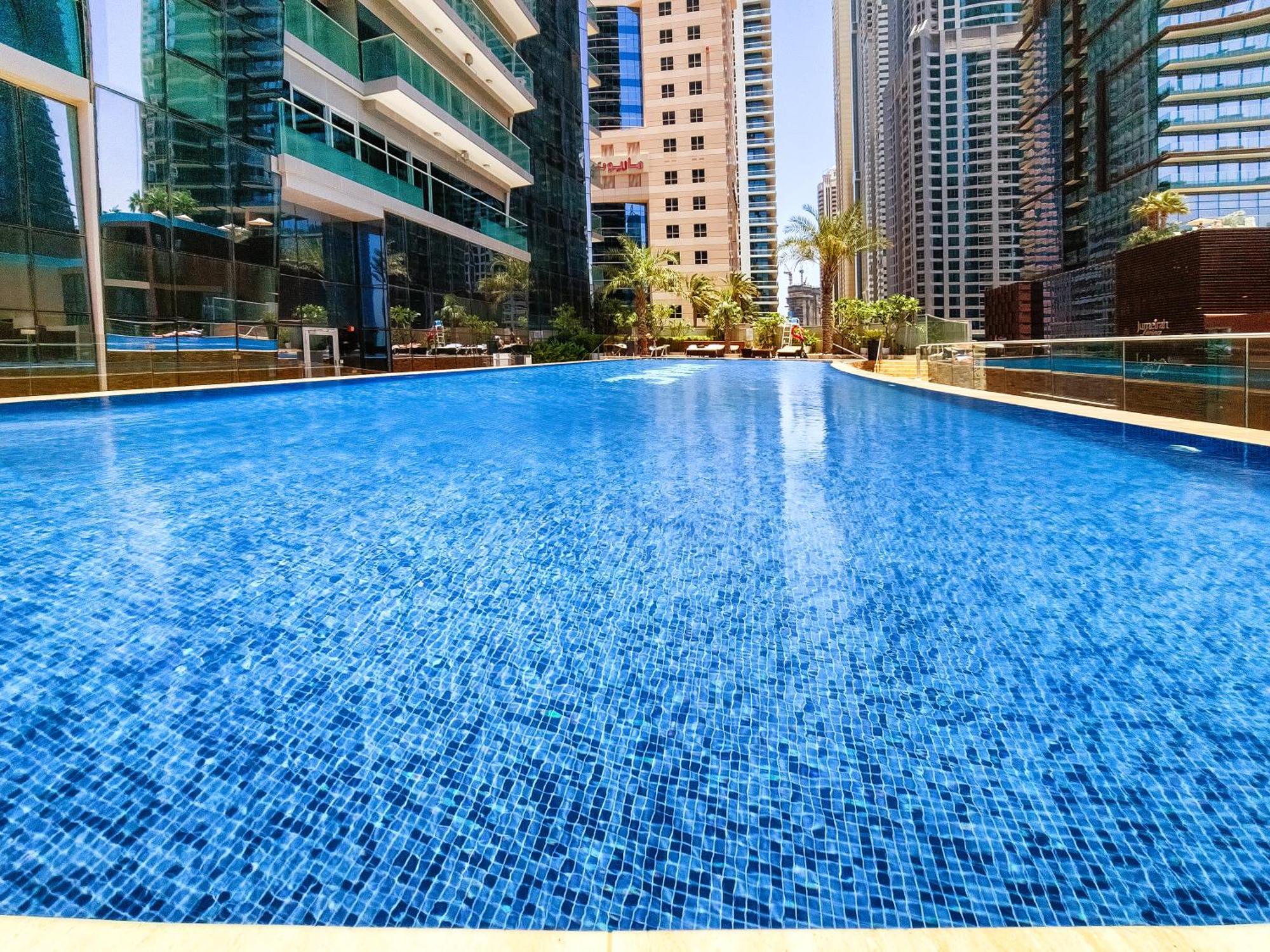 Ultra Modern 1Bd In Damac Heights Marina Apartment Дубай Екстериор снимка